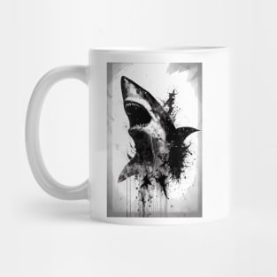 Great White Shark Portrait Mug